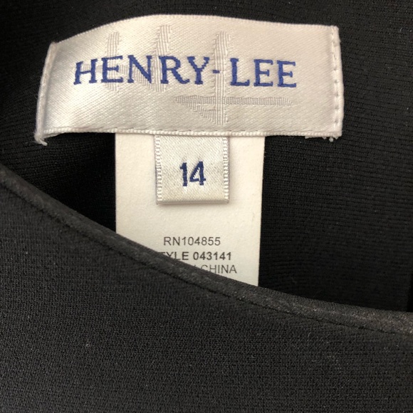 Women’s beautiful black dress by Henry Lee. Size 14. Excellent Condition - Picture 7 of 10